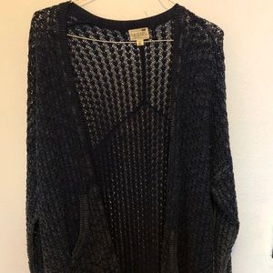 Pac Sun knitted navy sweater